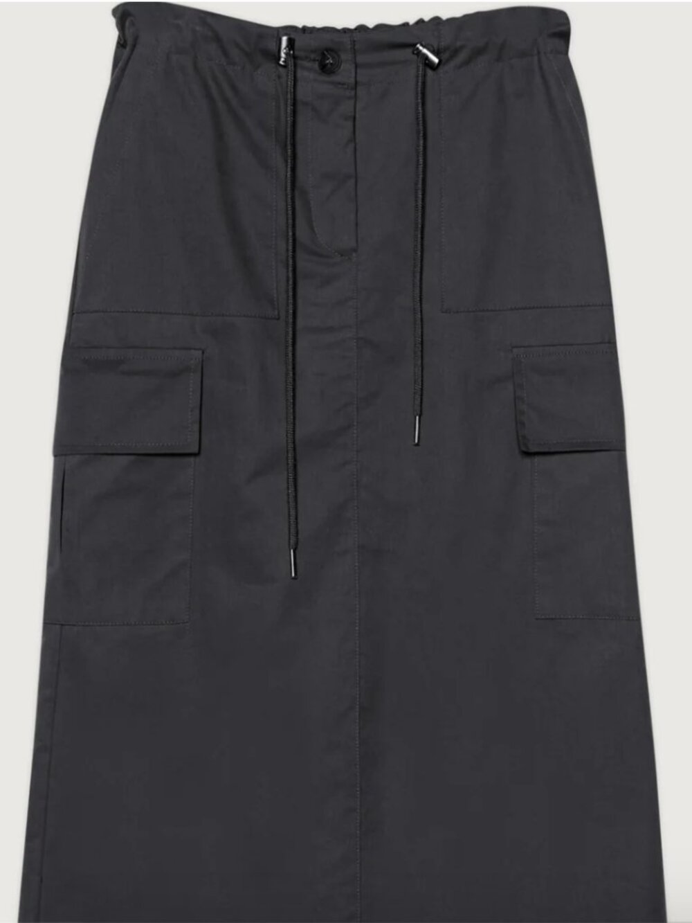 Oak + Fort Black Cargo Skirt Size Large